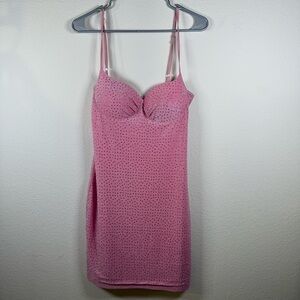 Pink Spaghetti Strap Dress glittery valentines